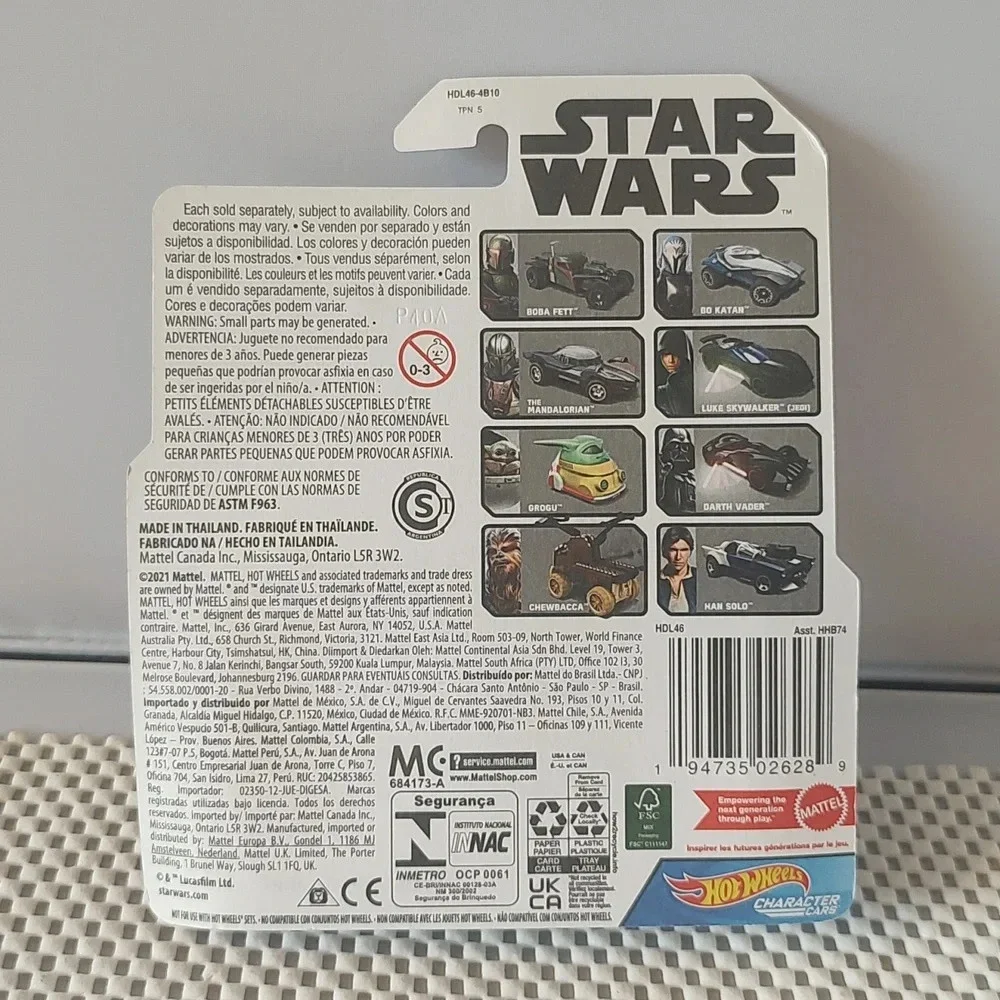 Hot Wheels Character Cars Star Wars Bo Katan Die-Cast Disney The Mandalorian